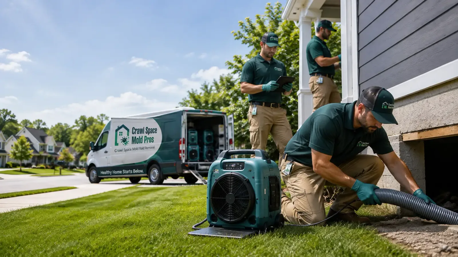 Crawl Space Mold Removal in La Farge, WI